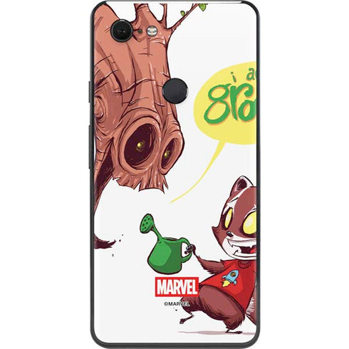 Marvel Rocket Raccoon and Groot Tall Tails Google Pixel 3 XL Skin